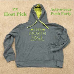 The North Face Green Hooded Sweatshirt